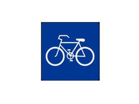 Verkehrszeichen Radweg ohne Benützungspflicht Hinweiszeichen (viereckig) Radweg ohne Benützungspflicht.