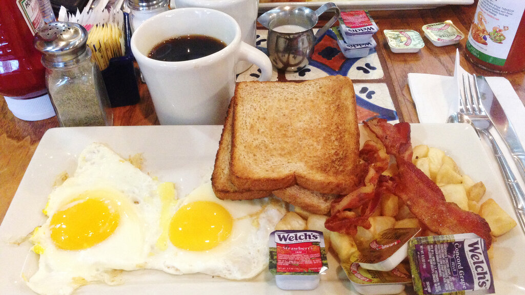 Endlich US-amerikanisches Frühstück